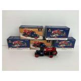 Five Ertl Big A 1931 Hawkeye Flatbed Farmall 350 Tractor Diecast Truck & Tractor Sets