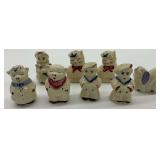 Vintage Shawnee Pottery Salt and Pepper Shakers Group