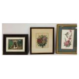 Framed Art Prints: Wolf Cub, Hummingbird, and Floral Still Life