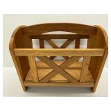Wooden Magazine Rack