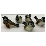 Five Goebel Sparrow Figurine Collection