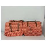 Four Chevron Diaper Bags, Each with Changing Pad and Accessories