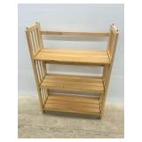 Folding Wooden Bookshelf