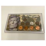9 Decades of Lincoln Pennies Collection
