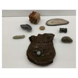 Various Rocks and Minerals with Pouch