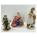 Three Ceramic Figurines