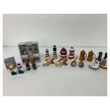 Assorted Salt and Pepper Shakers - Nautical, Lighthouse, and More!