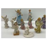 Porcelain Angel Figurines & Music Box