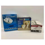 Bathroom Safety & Relaxation Bundle: Bioenergiser Foot Spa, Elevated Toilet Seat, & NuTone Ventilation Fan