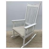 White Wooden Rocking Chair
