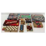 Assorted Board Games: Monopoly, Press 3D, Scrabble, Upwords, Pit and More