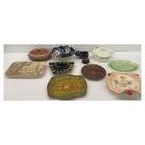 Bowls, Trays, and Pottery