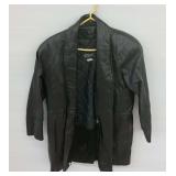 Fermin Black Leather Jacket - Size 10