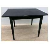 Black Painted Wooden Table