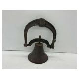 Cast Iron Farmhouse School Bell with Mounting Bracket