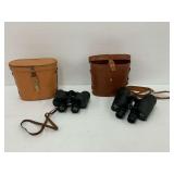 Lot of Two Binoculars: Lefco 7x50 & Mayflower 7x35 with Cases