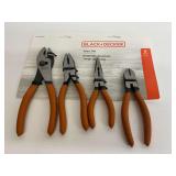 New Black+Decker 4-Piece Plier Set