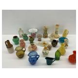 Miniature Vases, Pitchers, and Bottles - Mixed Materials and Styles