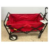Foldable Red Utility Wagon