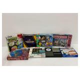 Variety of Board Games and Puzzles, Monopoly, Whac A Mole, Reel Clues, and More