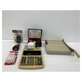 Office and Business Supplies: Label Maker, Calculator, Paper Cutter, and More