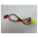 New Southern Pet Products Rope and Tennis Ball Dog Toy