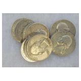 Ten Silver Washington Quarters