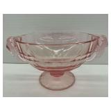 Westmoreland Depression Glass Bowl with Elephant Handle Candle Holders