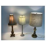 Three Decorative Table Lamps... all work