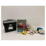 File Box, Sewing Supplies, Craft Materials, and Decorative Knobs
