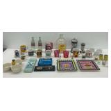 Glassware, Ceramic Mugs, Dishes, and Cheese Slicers