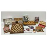 Mixed Lot of Assorted Games: Chess, Dominoes, Tic-Tac-Toe & More