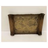 Decorative World Map Scroll Wall Hanging