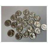1964 Silver Quarter Lot - 20 Coins