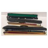 Pool Cues and Three Cases