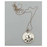 Sterling Silver Faith Pendant Necklace