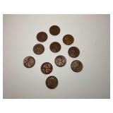 (11) Wheat Pennies