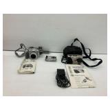 Canon PowerShot S2 IS & Kodak DC215 Zoom Digital Cameras with Accessories