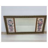 Wall Mirror with Floral Accents