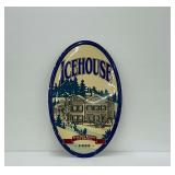 Icehouse Plank Road Brewery Ice Brewed Metal Sign