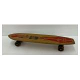 1960s Goofy Foot Nash Skateboard... has crack