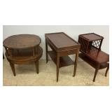 Three Wooden Accent Tables...see description and photos