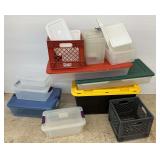 Storage Containers and Dairy Crates