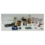 Assorted Holiday Decor and Glassware
