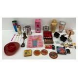 Barware and Advertising Memorabilia Including Cocktail Shakers, Matches, and More