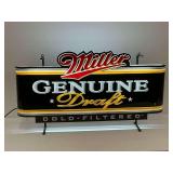 Miller Genuine Draft Marquee Arlite Bar Sign... works