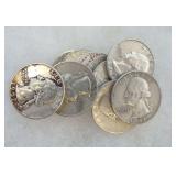 Ten Silver Washington Quarters