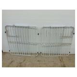 Two Expandable Pet Gates With Small Doors