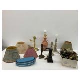 Table Lamps, Lamp Shades, and Lamp Hardware