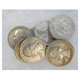 Ten Silver Washington Quarters